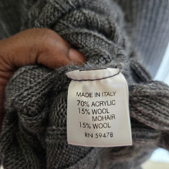 Elisabetta Collection Sweater sz Lg Gray - Picture 5 of 5